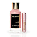 Bharara Rose Long Lasting Floral Perfume – Elegant Jasmine & Peony Scent – Luxury Daily Wear Fragrance 3.4 Fl Oz (100 Ml) – Luxury Long Lasting Woody Fresh Perfume for Women