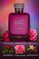 Rasasi Hawas Diva 3.4 fl oz / 100 ml for Women – Authentic Luxury Fragrance | Free USA Shipping