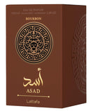 Lattafa ASAD BOURBON / 100 m 3.40 Ounce for Unisex – Free USA Shipping, 3–5 Day Delivery